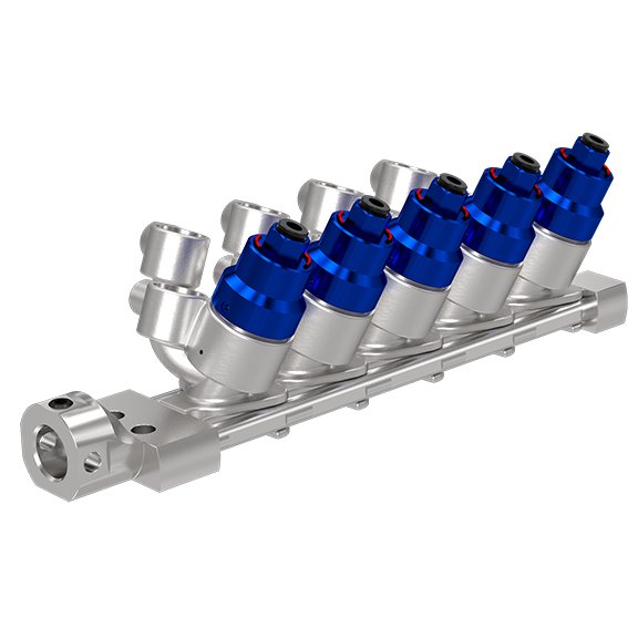 IniFlex Color Stack, 6 circulation valves, 2 non-circulation